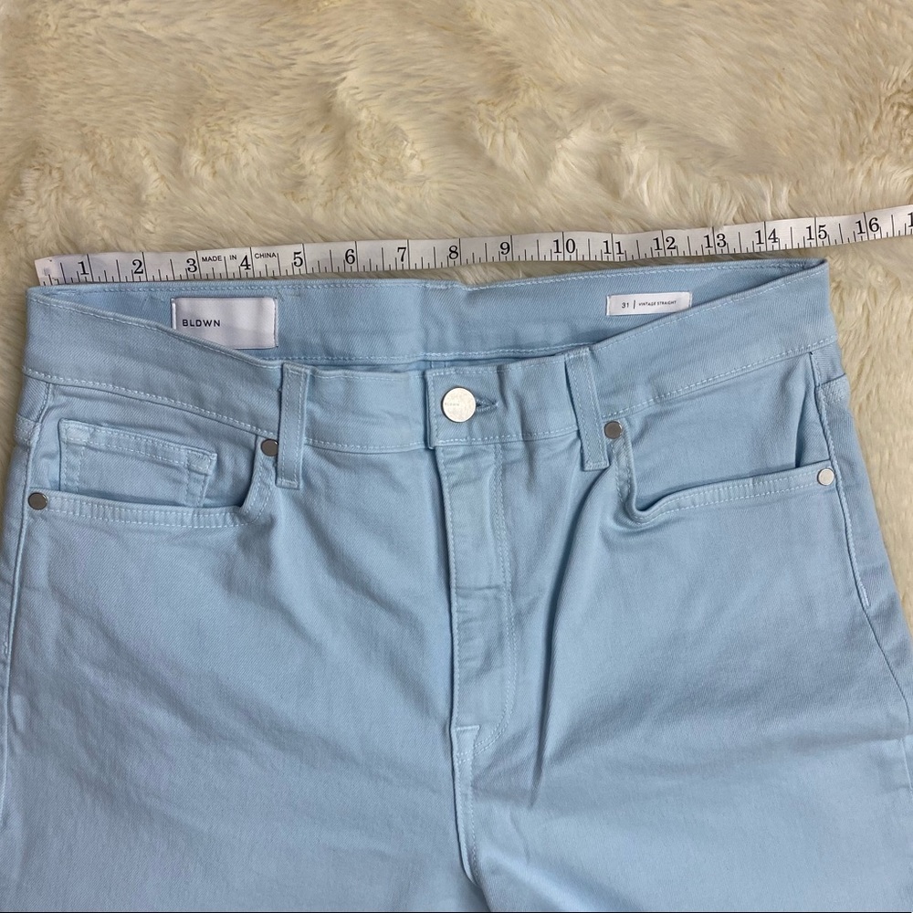 Baldwin Vintage Baby Blues Crop Straight Jeans, Size 31 - Picture 7 of 14